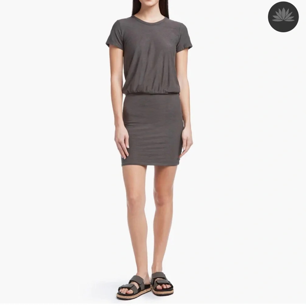 . James Perse blouson short sleeve T shirt dress size 2